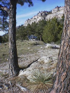 Our camper in situ
