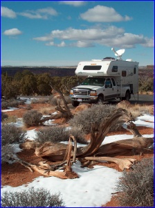 Our camper here at Dead Horse Point State Park, UT