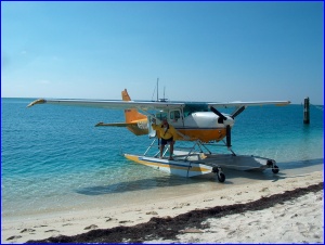 The seaplane that brought our camera out