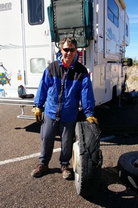 Sterling with Tire Remains