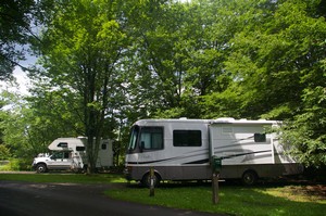 The camper next to Jeanette and Eric's Class A