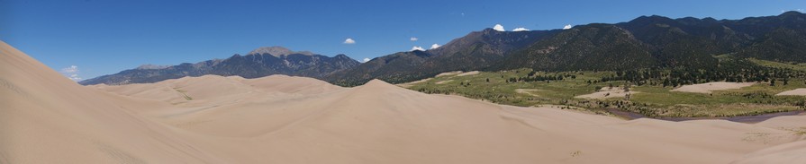 Great Sand Dunes against the Sangre de Cristo Mountains