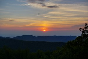 View from Loft Mountain Campsite <i>balcony</i> Shenandoah National Park, Virginia