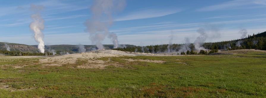 Steam Plumes at Old Faithful Area