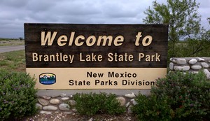 Brantley Lake Welcome Sign
