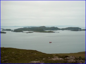 The Summer Isles (including our tour boat, the Hectoria)