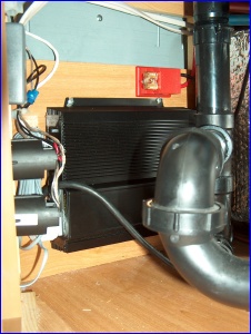 Inverter mounted under the sink