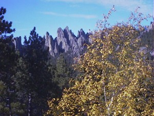 The Needles with fall foliage